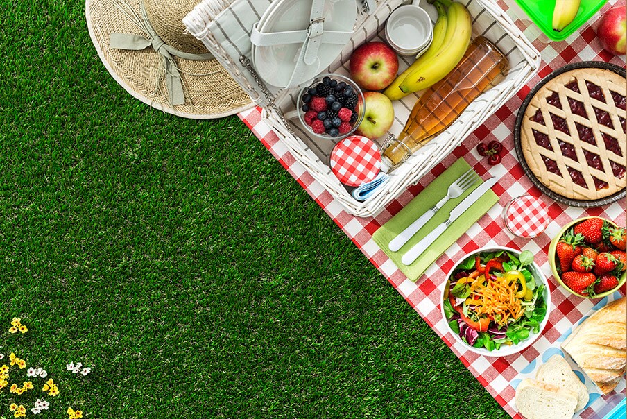 Mix frutta verdura crostata picnic
